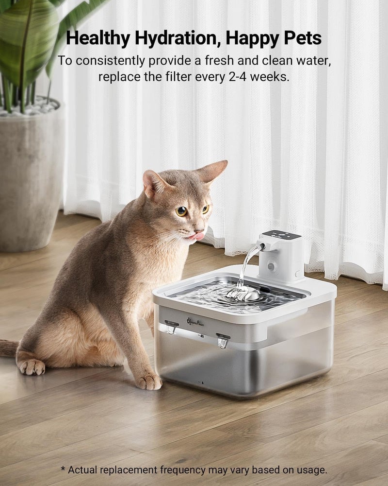 DownyPaws 12 Packs Replacement Filters for Battery Operated Cat Water Fountain DPWFP6 Fursink, 6 Months Set of Replacement Filters - Image 5